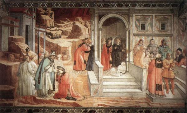 Disputation In The Synagogue by Fra Filippo Lippi