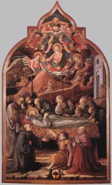 Funeral Of St Jerome by Fra Filippo Lippi