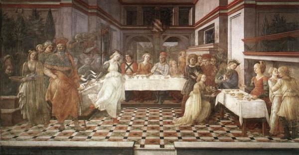 Herod's Banquet by Fra Filippo Lippi Oil Painting Reproductions