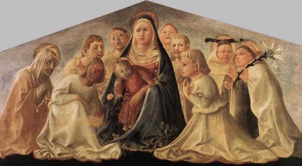 Madonna Of Humility (trivulzio Madonna) by Fra Filippo Lippi Oil Painting Reproductions