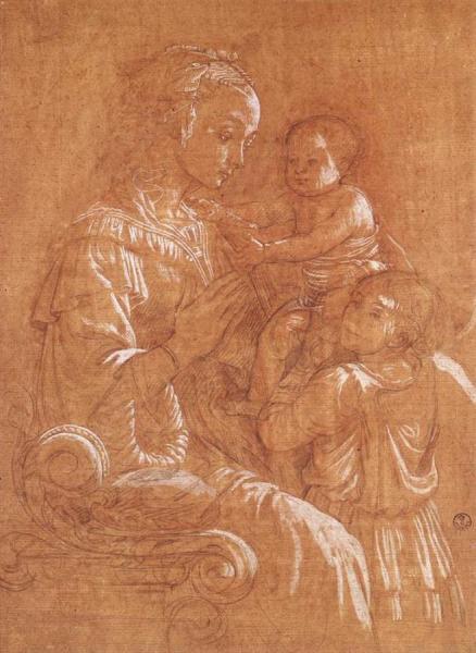 Madonna With The Child And Two Angels by Fra Filippo Lippi