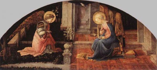 The Annunciation by Fra Filippo Lippi