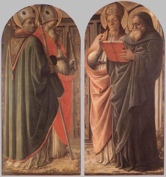 The Doctors Of The Church by Fra Filippo Lippi
