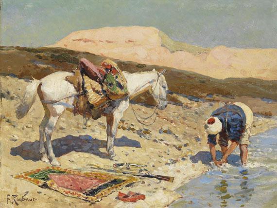 Franc Alekseevič Rubo Circassian Rider At Rest