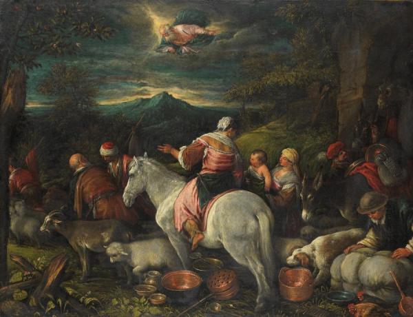 Francesco Bassano  The Younger Abraham Departs Out Of Haran