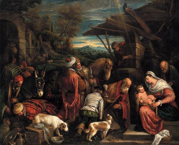 Adoration Of The Magi by Francesco Bassano  The Younger