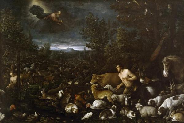 Francesco Bassano  The Younger God Reprimanding Adam