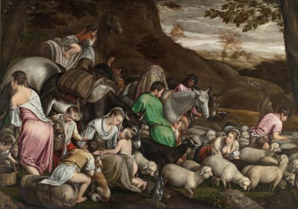 Jacob's Journey by Francesco Bassano  The Younger