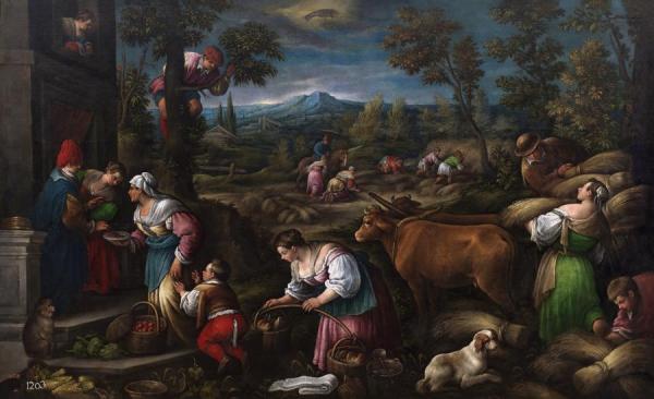 Series Of The Months 06, June (cancer) by Francesco Bassano  The Younger