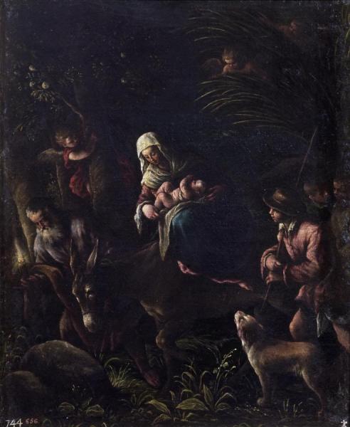 The Flight Into Egypt by Francesco Bassano  The Younger