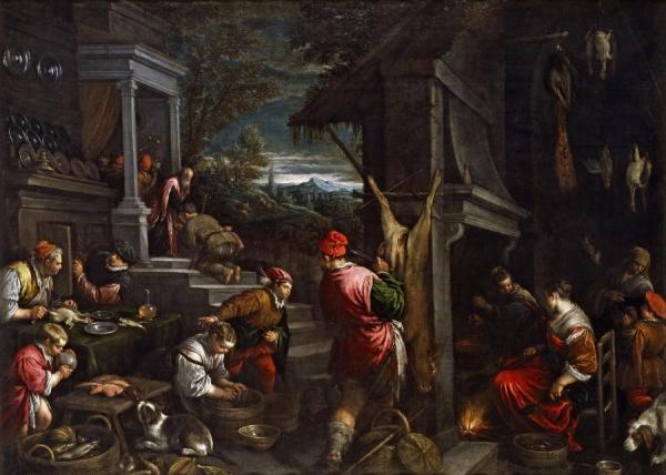 The Return Of The Prodigal Son by Francesco Bassano  The Younger Oil Painting Reproductions