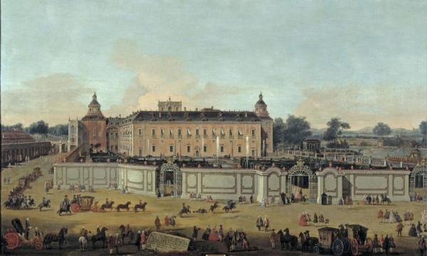 View Of The Palace In Aranjuez by Francesco Battaglioli