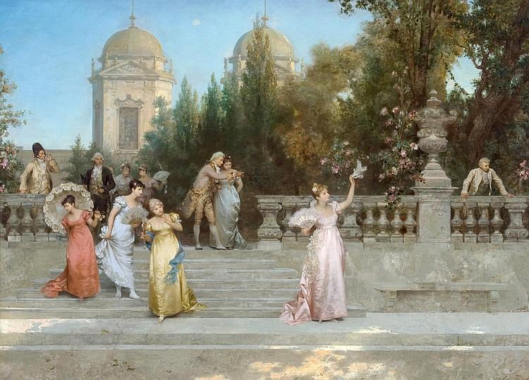 Departure Of The Guests by Francesco Beda
