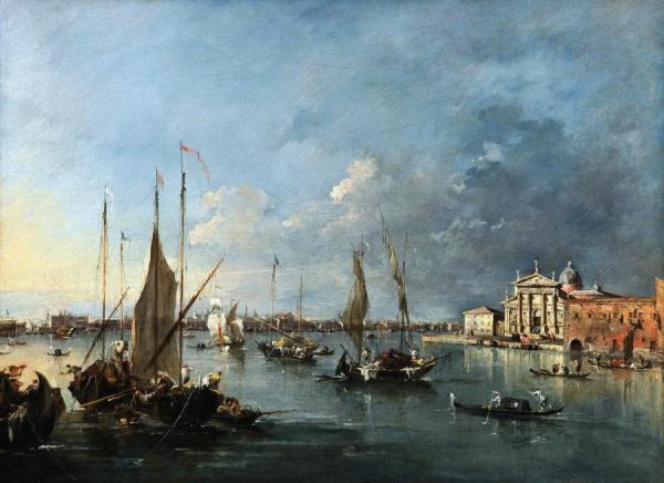 View Of San Giorgio Maggiore Church From The Giudecca by Francesco Guardi