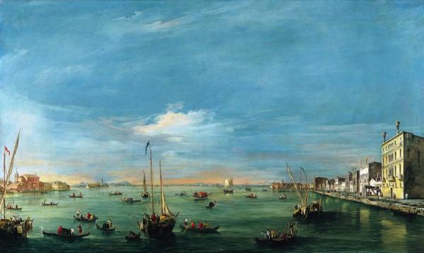 View Of The Giudecca Canal And The Zattere by Francesco Guardi Oil Painting Reproductions