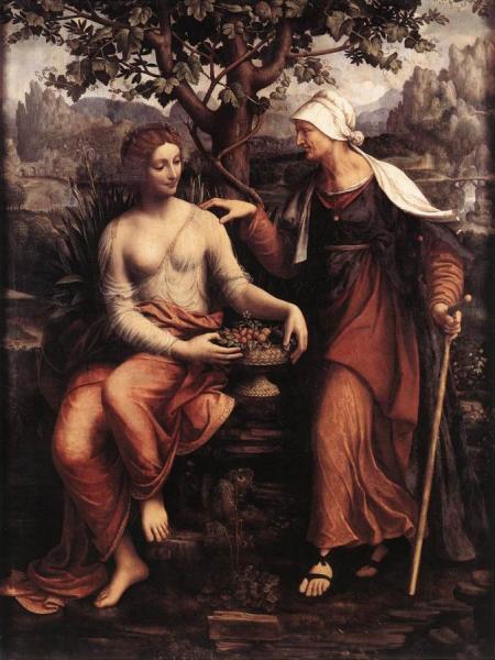 Pomona And Vertumnus by Francesco Melzi