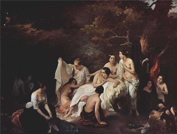 Bathing Nymphs by Francesco Paolo Hayez