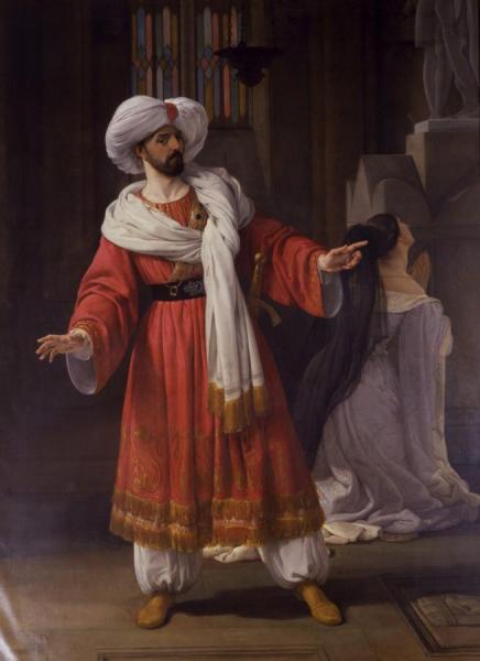 Giovanni David Sulla Scena De "gli Arabi Nelle Gallie" by Francesco Paolo Hayez Oil Painting Reproductions