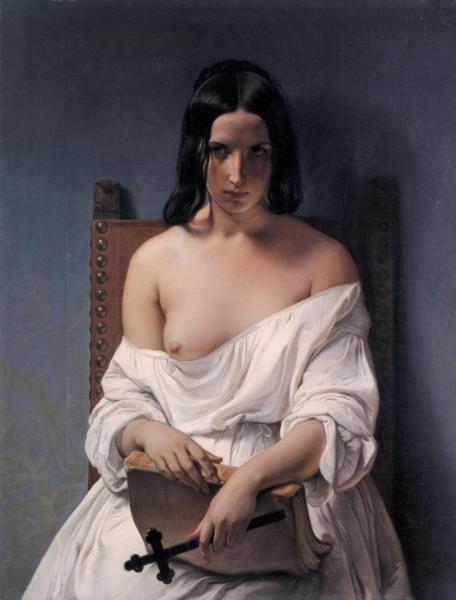 Meditazione,1851 by Francesco Paolo Hayez Oil Painting Reproductions