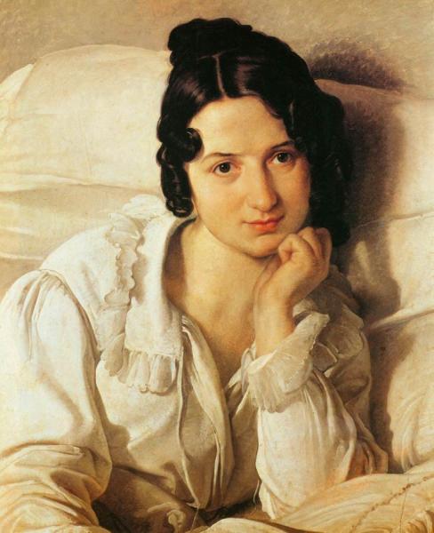 Portrait, Carolina Zucchi by Francesco Paolo Hayez