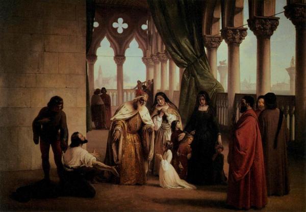 The Two Foscari by Francesco Paolo Hayez