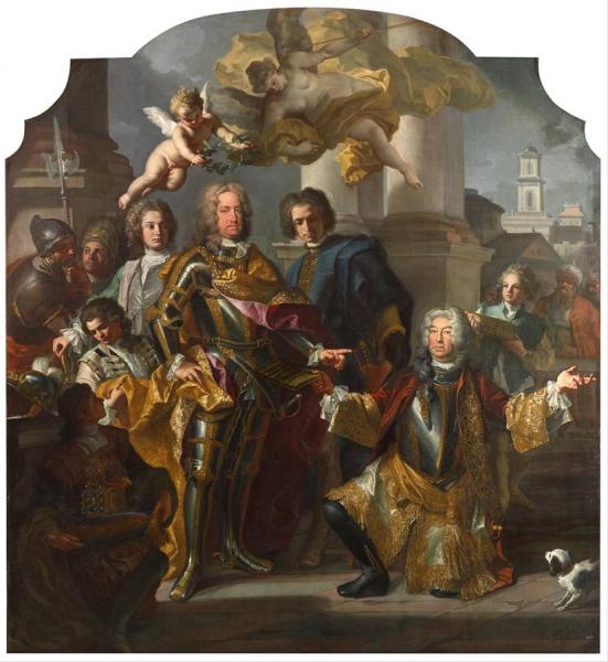 Emperor Charles Vi And Gundacker, Count Althann by Francesco Solimena