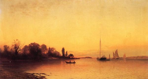 A Midsummer's Twilight by Francis Augustus Silva Oil Painting Reproductions