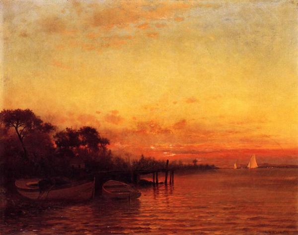 At Sunset by Francis Augustus Silva Oil Painting Reproductions