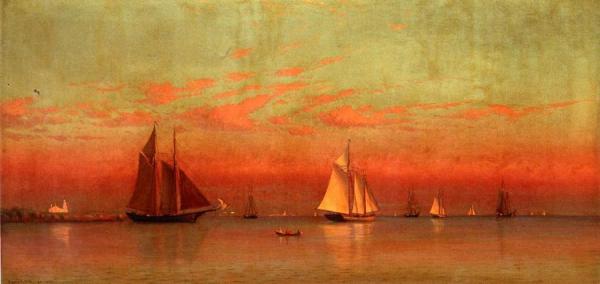 Evening In Gloucester Harbor by Francis Augustus Silva