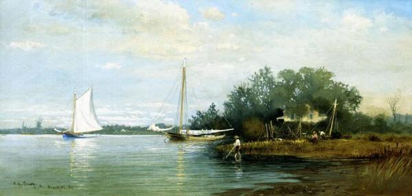 Lakeside, Branchport, New York by Francis Augustus Silva