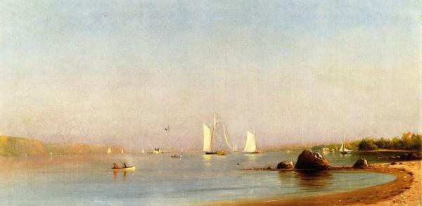 Palisades Of The Hudson River by Francis Augustus Silva Oil Painting Reproductions