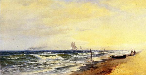 The Beach At Seabright by Francis Augustus Silva