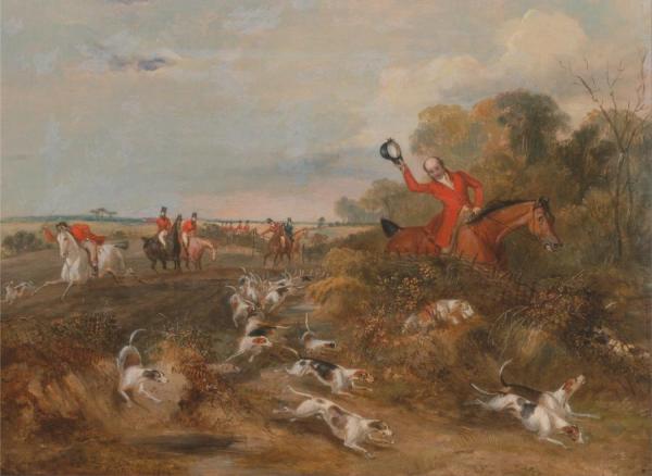 Bachelor's Hall,capping On Hounds by Francis Calcraft Turner