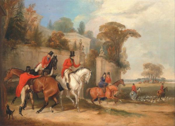 Bachelor's Hall,the Meet by Francis Calcraft Turner