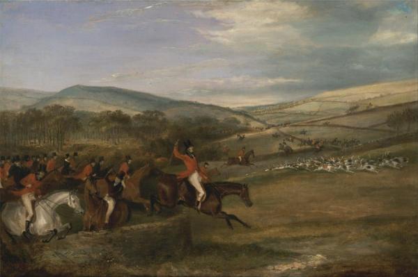 The Berkeley Hunt,1842,full Cry by Francis Calcraft Turner