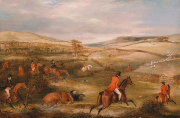 The Berkeley Hunt,1842,the Chase by Francis Calcraft Turner