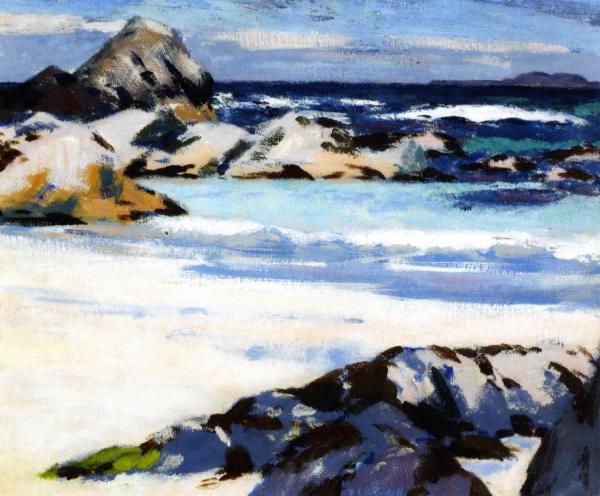 A View From Iona Looking Towards Lunga by Francis Campbell Boileau Cadell