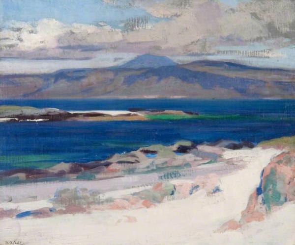 Ben More From Iona by Francis Campbell Boileau Cadell