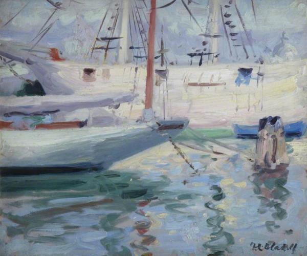 Boats, Venice by Francis Campbell Boileau Cadell