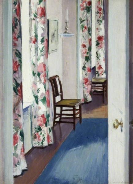 Chintz Curtains by Francis Campbell Boileau Cadell Oil Painting Reproductions