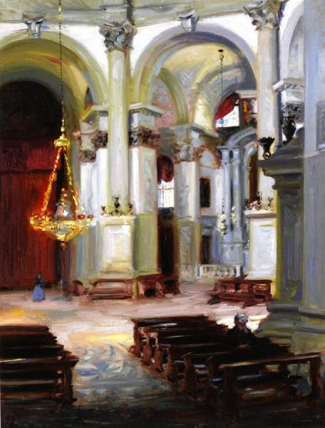 Interior, Santa Maria Della Salute by Francis Campbell Boileau Cadell