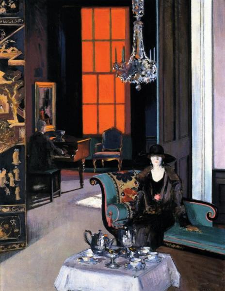Interior: The Orange Blind by Francis Campbell Boileau Cadell