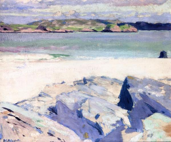 Ross Of Mull From Iona by Francis Campbell Boileau Cadell