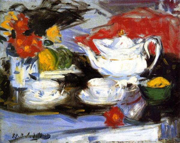Still Life With White Teapot by Francis Campbell Boileau Cadell