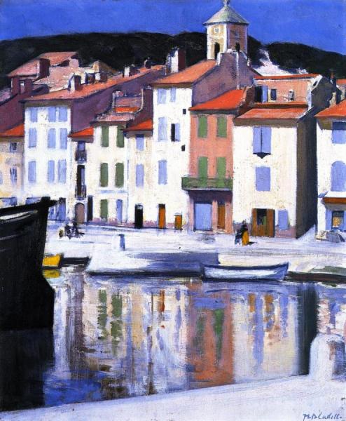 The Harbour, Cassis by Francis Campbell Boileau Cadell