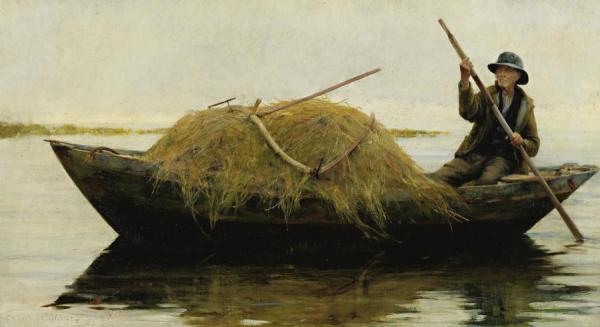 Ferrying Hay by Francis Coates Jones