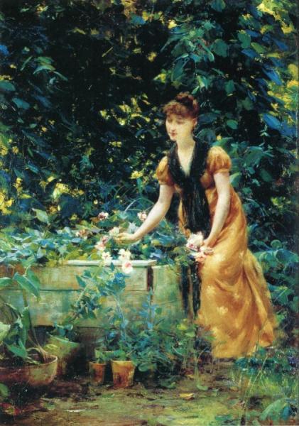 In The Garden by Francis Coates Jones