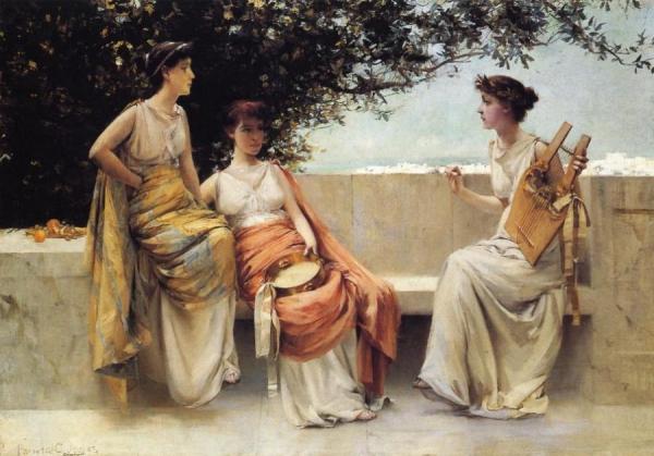 Sappho by Francis Coates Jones Oil Painting Reproductions