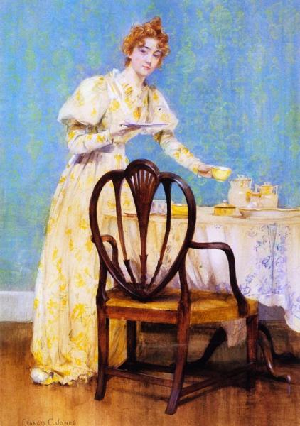 Tea Time by Francis Coates Jones Oil Painting Reproductions