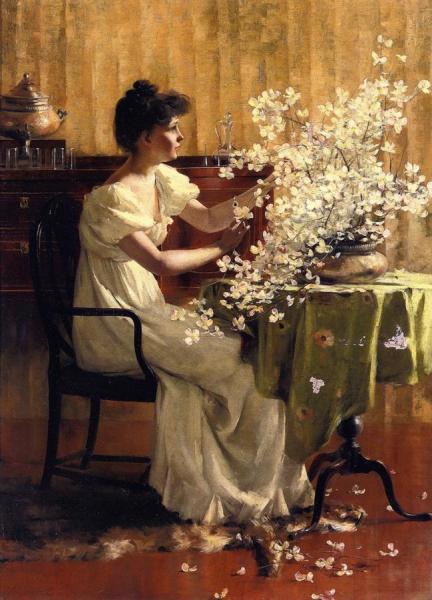 Francis Coates Jones On The Terrace Oil Painting Reproductions for